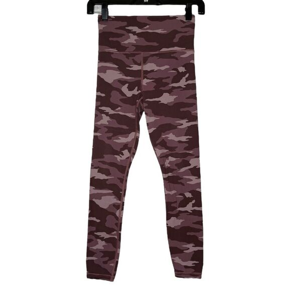 |EUC| ATHLETA Pink Camo Elation 7/8 Tight - Picture 2 of 9